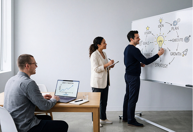 Product team planning an MVP strategy