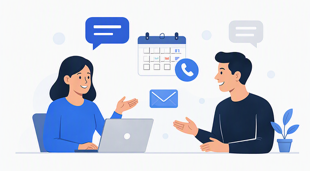 Team discussing a product project