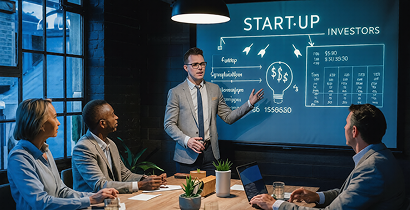 Startup team discussing product validation